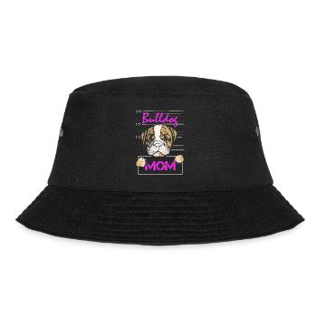 Französische Bulldogge Mutter Hunde Geschenk Hund - Bucket Hat - Schwarz - Vorne - Lela (165cm)