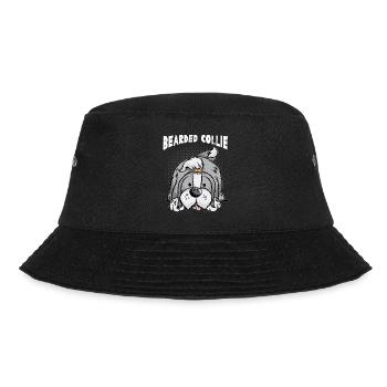 BEARDED COLLIE Border Collie Rough Collies Sheltie - Bucket Hat - Schwarz - Vorne - Lela (165cm)