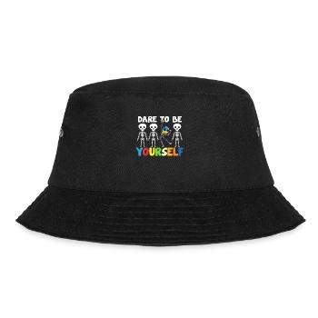 Autismus Asperger Autist Autisten Autism Geschenk - Bucket Hat - Schwarz - Vorne - Lela (165cm)