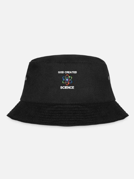 God created Science - Bucket Hat - Schwarz