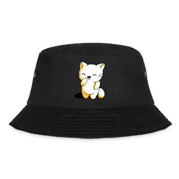 Kitten kawaii funny - Bucket Hat - black - Front - Lela (165cm)
