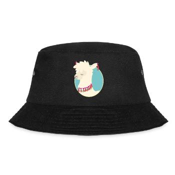 Lama - Bucket Hat - Schwarz - Vorne - Lela (165cm)