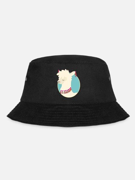 Lama - Bucket Hat - Schwarz
