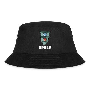 SMILE Starenkasten Blitzer Raser Knöllchen Cartoon - Bucket Hat - black - Front - Lela (165cm)