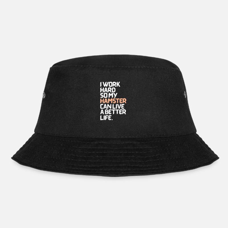 Hamster - Bucket Hat - Schwarz
