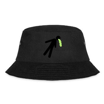 lustig kotzen erbrochenes uebelkeit kater alkohol - Bucket Hat - Schwarz - Vorne - Lela (165cm)