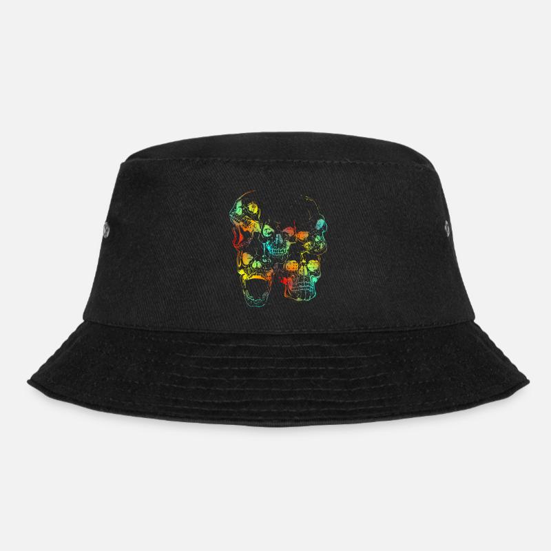 Skulls - Bucket Hat - Schwarz