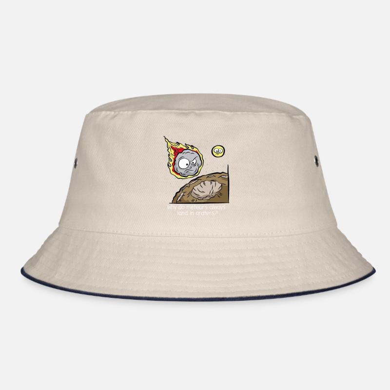 Meteor Meteorite Comet Impact Crater Gift Bucket Hat