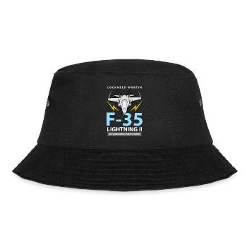 F-35 Lightning II Stealth Fighter Fighter - Bucket Hat - black - Front - Lela (165cm)