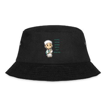 Koran Surah verse Allah Allah Islam Muslim Gift - Bucket Hat - black - Front - Lela (165cm)