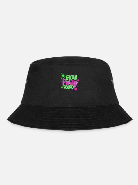 Glow Party Squad - Bucket Hat - black