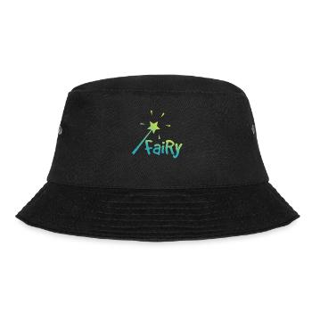 Fairy with a wand - Feen mit einem Zauberstab - Bucket Hat - Schwarz - Vorne - Lela (165cm)