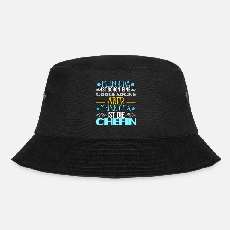 Opa und Oma - Bucket Hat - Schwarz