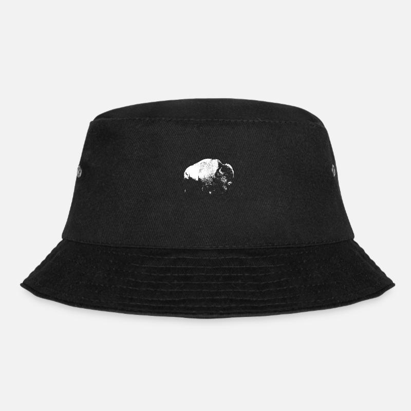 Bison Büffel - Bucket Hat - Schwarz
