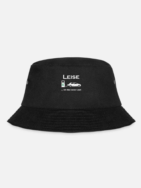 LEISE ist das neue LAUT - E-Mobilität, E-Auto, EV - Bucket Hat - Schwarz