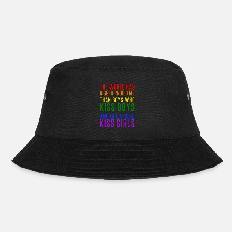 The World Has Bigger Problems Gay Pride - Bucket Hat - Schwarz