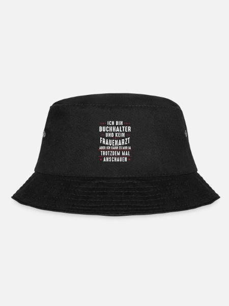Lustig Buchhalter Steuerberater Fibu Geschenk - Bucket Hat - Schwarz