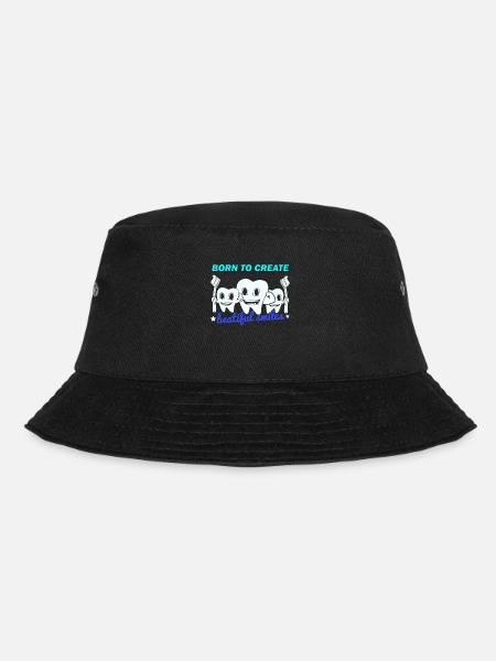 Zähne Spruch Zahnmedizin Zahnarzt Zahnärztin - Bucket Hat - Schwarz