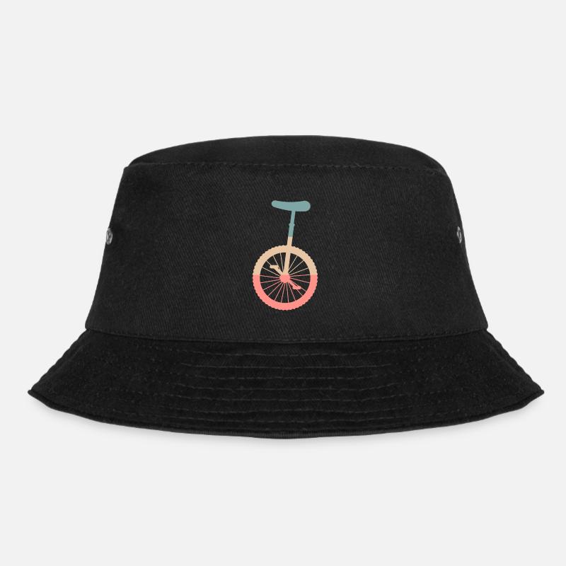 Einrad Kunstrad Zirkus Geschenkidee - Bucket Hat - Schwarz