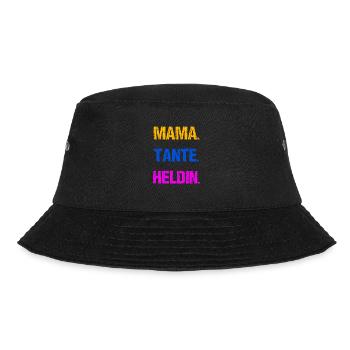 Vintage Tante Patentante Heldin Geschenk - Bucket Hat - Schwarz - Vorne - Lela (165cm)