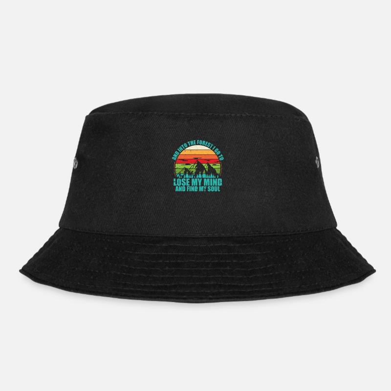 Wald - Bucket Hat - Schwarz