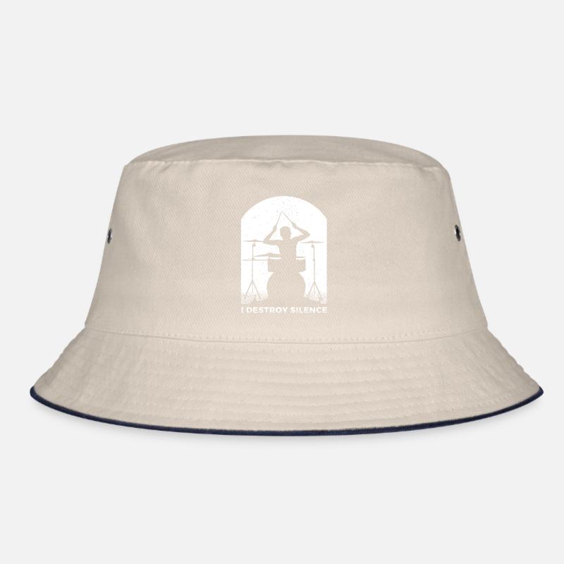 Drums Gift Drummer Percussion Bucket Hat