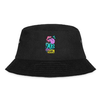 90er Jahre - Bucket Hat - Schwarz - Vorne - Lela (165cm)