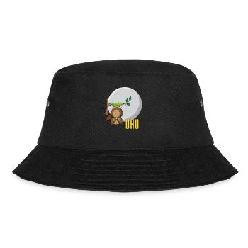 Owl in front of the moon - Bucket Hat - black - Front - Lela (165cm)