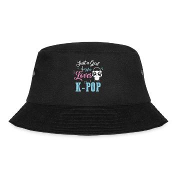 kpop band girl fan - Bucket Hat - Schwarz - Vorne - Lela (165cm)