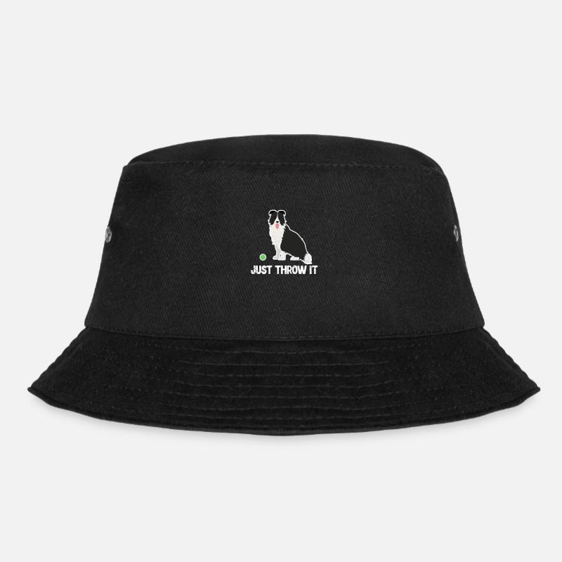 Border collie - Bucket Hat - black