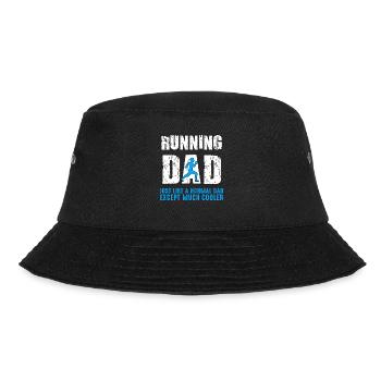 Funny Running Dad Jogging Cardio Run Runner Gift - Bucket Hat - black - Front - Lela (165cm)