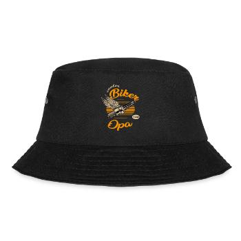 cooler Biker Opa - Bucket Hat - Schwarz - Vorne - Lela (165cm)