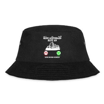 Achterbahn Shirt Ruft an Spruch - Bucket Hat - Schwarz - Vorne - Lela (165cm)