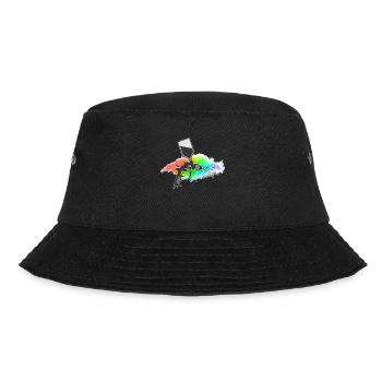 Lackieren - Bucket Hat - Schwarz - Vorne - Lela (165cm)