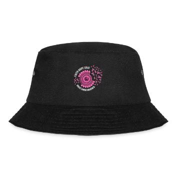 Faith Hope Love Breast Cancer Awareness - Bucket Hat - Schwarz - Vorne - Lela (165cm)