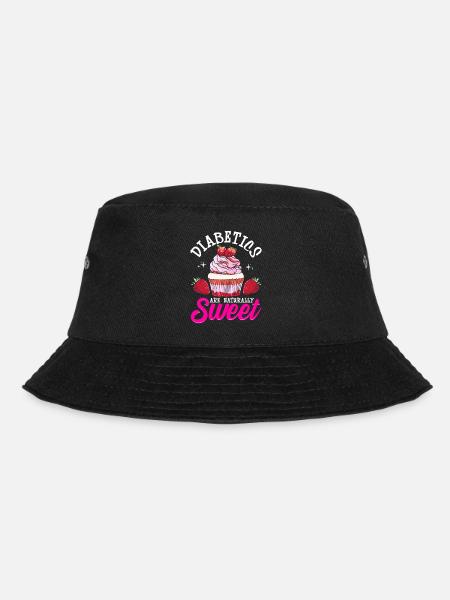 Lustige Diabetiker sind natürlich süßes Diabetes-Wortspiel - Bucket Hat - Schwarz