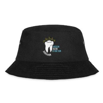 Wisdom tooth design - Bucket Hat - black - Front - Lela (165cm)