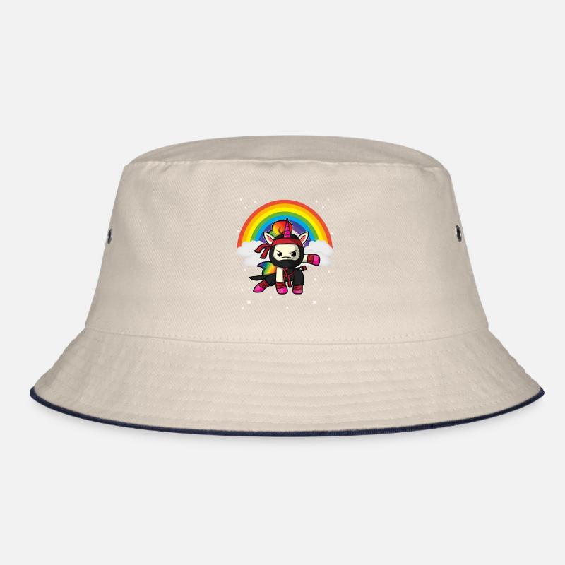 Einhorn Ninja Regenbogen Geschenk Bucket Hat
