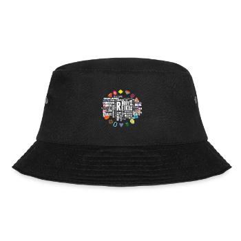 Reiki terms crystal energy stones - Bucket Hat - black - Front - Lela (165cm)