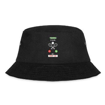 Tennis is calling and I must go Telefon Smartphone - Bucket Hat - Schwarz - Vorne - Lela (165cm)