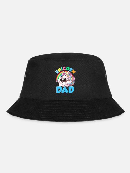 Awesome Einhorn Papa Coole Einhorn Väter - Bucket Hat - Schwarz