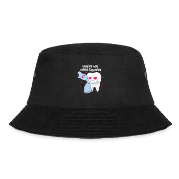 Dentist Tooth Dentist Teeth Dentist Gift - Bucket Hat - black - Front - Lela (165cm)