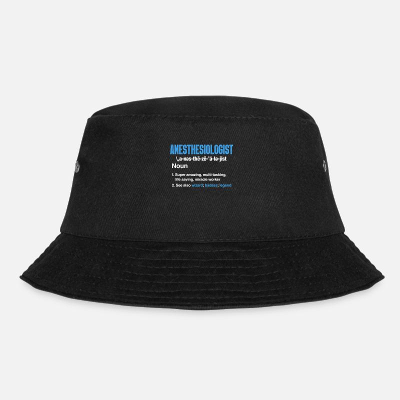 Anesthesist Anesthesiologist Injektion Geschenk - Bucket Hat - Schwarz