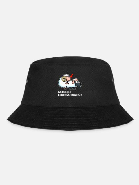 Aktuelle Lebenssituation Lustig - Bucket Hat - Schwarz