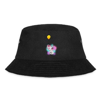 Luftballon Elefant Baby Fantasy Kinder Kleinkind - Bucket Hat - Schwarz - Vorne - Lela (165cm)