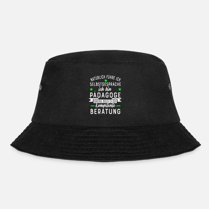 PÄDAGOGE - Bucket Hat - Schwarz