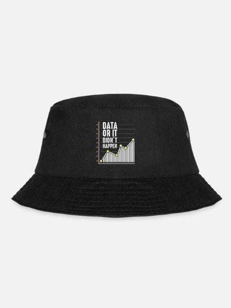 Daten Nerd Analytiker Statistiker Wissenschaftleri - Bucket Hat - Schwarz