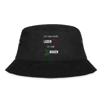 Radfahrer Lustiger Fahrrad Anti Ebike Spruch - Bucket Hat - Schwarz - Vorne - Lela (165cm)