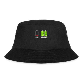 Dad Twins Geschenk - Bucket Hat - Schwarz - Vorne - Lela (165cm)