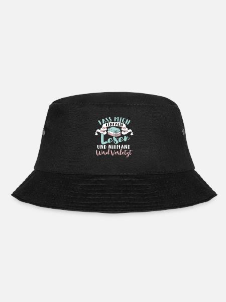 Lesen Buch Bücher Lustig Spruch Geschenk - Bucket Hat - Schwarz